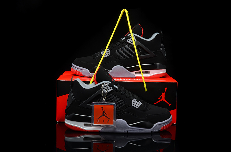 Air Jordan 4 Men Shoes Black Online